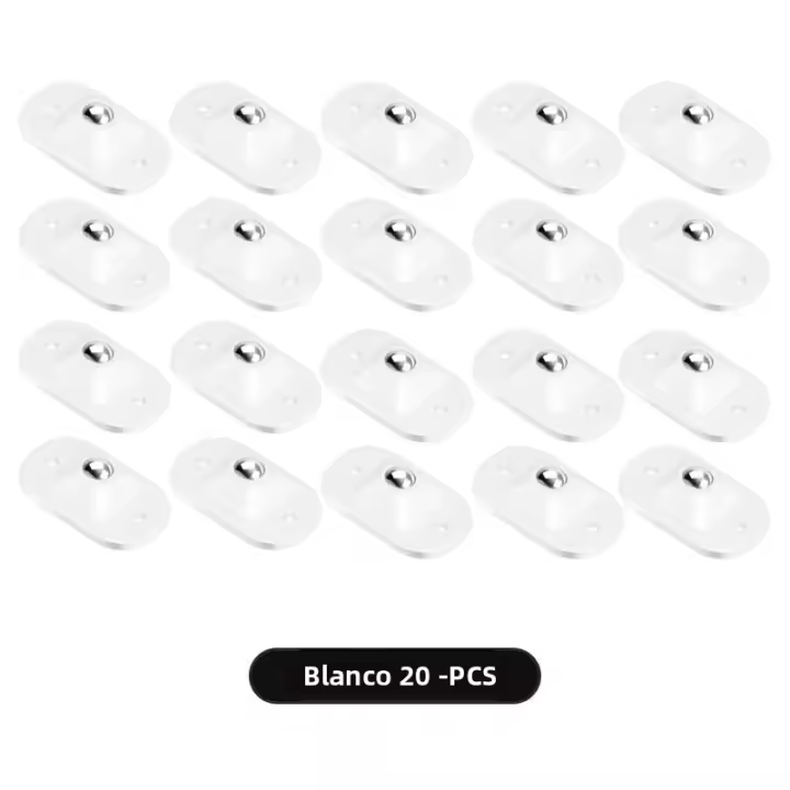Ruedas Giratorias De Acero Inoxidable Para Muebles Mini Rodillos Sueltos Con Adhesivo Universal Rotación 360 Grados Para Cajas De Almacenamiento - 1