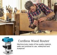 Recortadora eléctrica para carpintería, máquina de recorte sin escobillas, enrutador de madera, fresadora, grabado, ranuradora para batería Makita de 18V, 18000rpm Recortadora eléctrica para carpintería - details 6