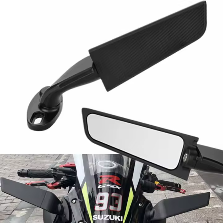 Espejo Retrovisor Ajustable Para Motocicleta Compatible Con YAMAHA YZF R6 R1 R25 R3 R125 R15 Aluminio Y Vidrio Moto Accesorios - 1