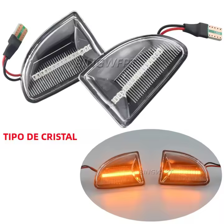 Lámparas De Señalización De Espejo Lateral Dinámicas Para Smart Fortwo 451 MK1 MKII 2007-2015 Accesorios LED Negros T10 Interface - 1