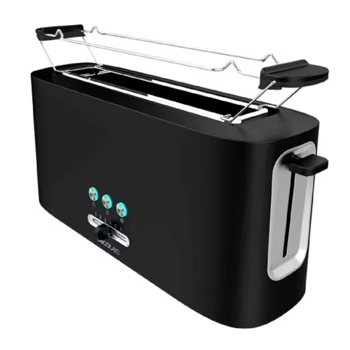 Tostador Cecotec Toast&Taste 10000 Extra 980W ranura extra ancha negro - 1