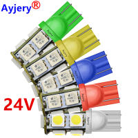4pcs Lámparas LED Para Coche DC 24V T10 194 W5W 5050 SMD 9 Blanco Rojo Azul Lámparas Laterales Interiores De Coche Luz De Sección Luz De Techo - details 2