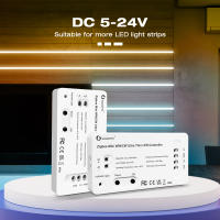 Kit Completo De Tira LED SMD 12V 5m 10m Mini Zigbee 3.0 COB CCT Doble Luz Blanca Dimmable Para Alexa Google Assistant SmartThings Con Control Remoto Y APP - details 1