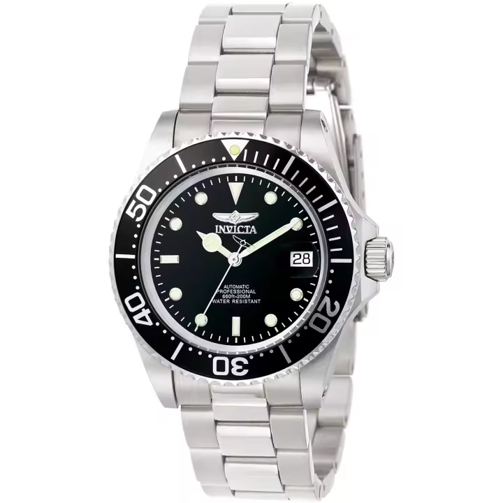 Reloj de pulsera Invicta Pro Diver - 8926OB correa color: Gris plata Dial Metal Negro Hombre - 1