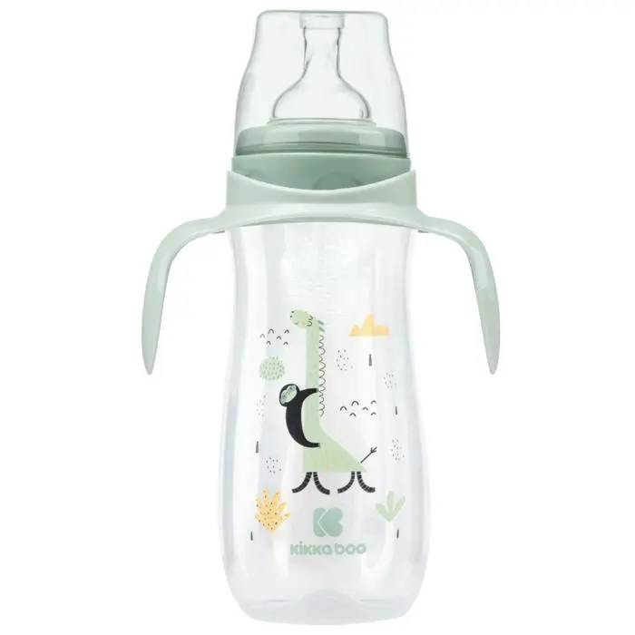 Biberão anti-cólicas 400ml Kikka Boo Jingle Jungle Menta - 1