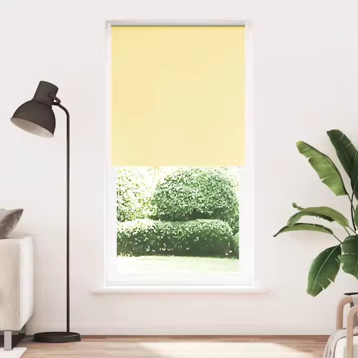 cm Estor Enrollable Opaco Amarillo 115x210 cm Tela Ancho 110,7cm - 1