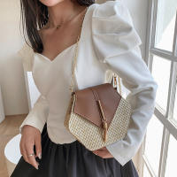 Bolso De Hombro Para Mujer Verano Moda Hecho a Mano De Paja Cruzbody Pequeño Mensajero Viaje Playa Tassel Bolso Monedero - details 16