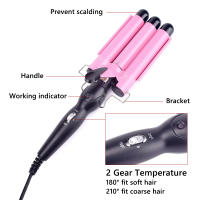Rizador De Pelo Profesional Trípode Cerámica Multifuncional Estilo Onda Secado Y Baño Menor 80 °C a 210 °C Uso Seco Y Húmedo Tourmaline Cerámica - details 6