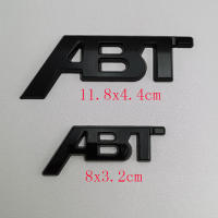 Emblema De Coche ABT Logo 3D Plata Cromada Negra Adorno De Rejilla Delantero Material Metálico Peso 53g Personalizable - details 1