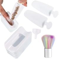 YIKOOLIN Set De Reciclaje De Polvo Para Uñas Con Cuchara Y Recipiente Portátil Kit De Pincel Para Polvo De Uñas Herramientas De Manicura - details 8