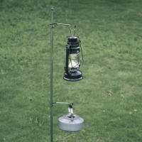 Soporte De Palas De Acero Inoxidable Para Tienda De Camping Y Pesca Accesorio Exterior Portátil Soporte De Lámpara Y Farol Hanger - details 2