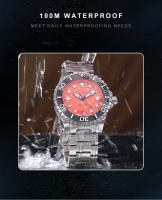 Reloj De Pulsera Mecánico CADISEN AQUA DIVER 2024 Para Hombre Lujo Resistente Al Agua 100M Con Movimiento Automático NH35A Cristal De Zafiro Luminoso Y Calendario Completo - details 6