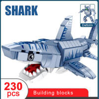 Bloques De Construcción De Animales Marinos DIY Juguete Creativo De Ensamblaje Para Niños Y Adultos Cangrejo Tiburón Langosta Robot Regalo - details 13