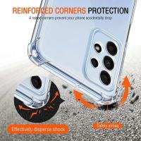 Funda De Lujo Transparente Y Antigolpes Para Samsung Galaxy S24 S23 S22 S21 S20 Ultra FE A14 A54 A53 A52 A52S A51 A73 A72 A71 Cubierta Media Lavable Antisuciedad Antirayones Antideslizante - details 4
