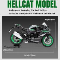 Modelo De Motocicleta Ninja ZX-10R a Escala 1:12 En Metal Con Sonido Luz Y Absorción De Choque Vehículo De Racing Para Niños - details 1