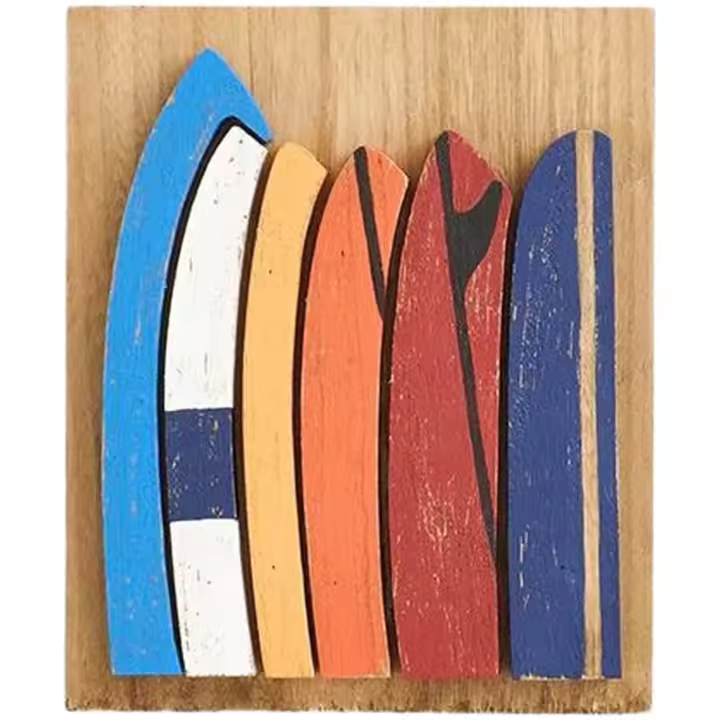 Cuadro Batela modelo Cuadro De Madera Tablas De Surf L: 18 Cm - H: 22 Cm  para unisex en color multicolor - 1
