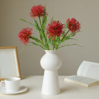 1PC Simulación De Pad De Agujas Flor Imperial Prop De Disparo Diseño Floral Decoración De Hogar Bouquet De Mano - details 0