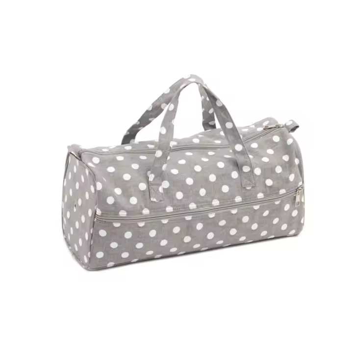 SEW EASY - MR4698/268 Bolsa para labores de punto, ovillos y agujas realizadas en un alegre estampado de lunares con unas dimensiones de 45x18x18cm - 1