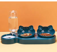 Alfombrilla Para Gatos 3 En 1 Alimentador Automático Dispensador De Agua Doble Cuenco Para Perros Pequeños Y Gatos Contenedor De Alimentos Accesorios Para Mascotas - details 1