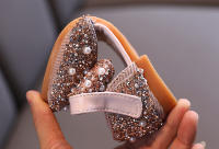 Sandalias De Crystals Para Niñas Moda Boda Fiesta Danza Performance Zapatos De Princesa Antideslizantes Talla Verdadera Para Edad 4-6Años - details 15