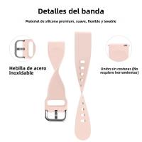 Correa De Silicona Para Samsung Galaxy Watch Active 2 3 4 5 pro 45mm 40mm 44mm S3 2 Compatible Con Galaxy Watch 7 FE 6 Anillo Universal Para Hombres Y Mujeres - details 9