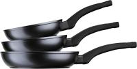 Monix MB Martin Berasategui | Set de 3 Sartenes, Aluminio Forjado con Antiadherente XYLAN® de WHITFORD, sin PFOA, Negro, 18 / 22 / 26 cm Diámetro, Aptas Cocinas Inducción, Vitro, Gas, Apta para Lavavajillas, Fondo de 4mm de Espesor, Gran Antiadherencia - details 2