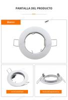 Soporte De Lámpara MR16 GU10 GU5.3 Cuerpo De Hierro Marco Con Base GU10 MR16 Para Iluminación De Techo Fijación Self-contained LED Bulbs - details 7