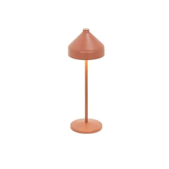 Lámpara de Mesa Amelie Azafrán D 120 mm H 340 mm Terracota - 1