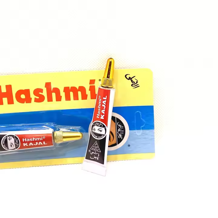 Kohl natural delineador de ojos - Hashmi Kajal Khol negro con aplicador para una mirada intensa - Cosmética Árabe Bestseller - Packs de 2 y 3 ud - 1