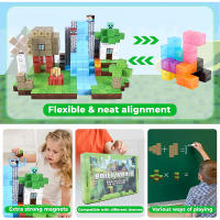 Juguete De Bloques De Construcción Magnéticos Set De Mundo Minero Educativo STEM Sensorial Regalo Navideño Para Niños - details 4