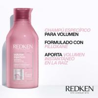 Redken | Volume Injection Champú 300ml | Champú para cabello fino enriquecido con Filloxane, que aporta volumen y densidad al cabello desde la raíz hasta las puntas. - details 1