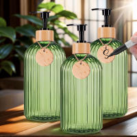 Botella De Ducha Verde Recargable Para Jabón Champú Condicionador Y Bodywash Etiqueta Vacía Decoración Para Casa Y Apartamento Capacidad 500ml/16.9oz - details 0