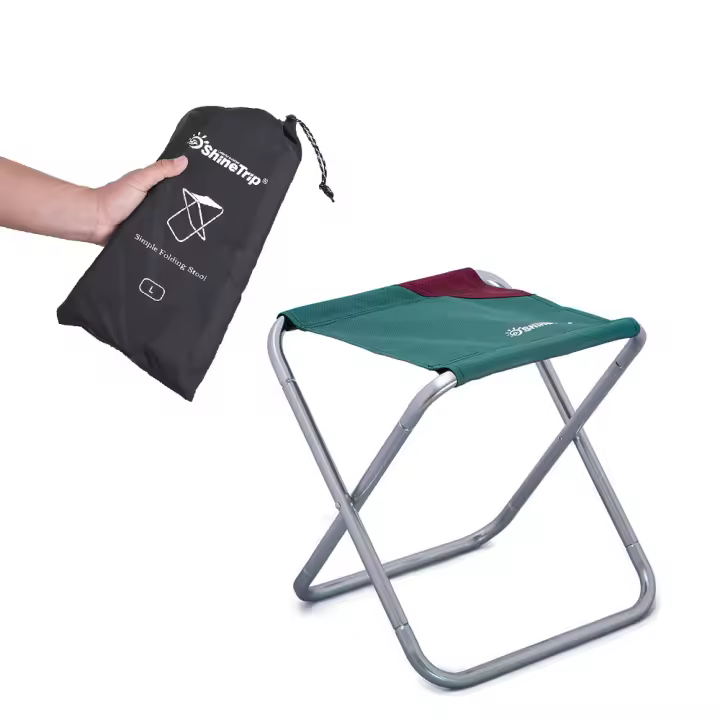 Taburete plegable de aleación de Aluminio portátil para Exterior, Silla para acampar y Pescar SSITO - 1