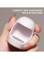 Lámpara De Uñas Mini Q-shaped Blanca Secado Rápido UV/LED Para Arte De Uñas DIY En Casa Material ABS Peso 44g Certificación CE - details 3