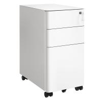 Archivador móvil con cerradura, cajonera de oficina con ruedas, para documentos A4 y carpetas de archivo, blanco o negro - details 0