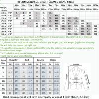 Traje De Tres Piezas Para Hombre Estilo Coreano Moda Ajustada Formal Boda Elegante Conjunto Chaqueta Pantalón Cuello Redondo - details 1