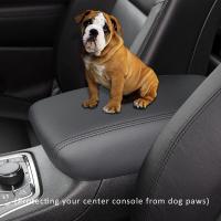 Nueva Funda De Cuero Negro Para Consola Central Y Reposabrazos De Coche Accesorios Para Jeep Grand Cherokee 2011-2020 - details 0