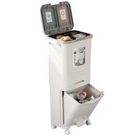 Cubo de Basura de Control de Olores de Doble Capa Extra Grande - Espacioso, Operado con Pedal, Separación Húmedo/Seco, Tapa Incluida, Perfecto para Almacenamiento y Organización en el Hogar - details 4