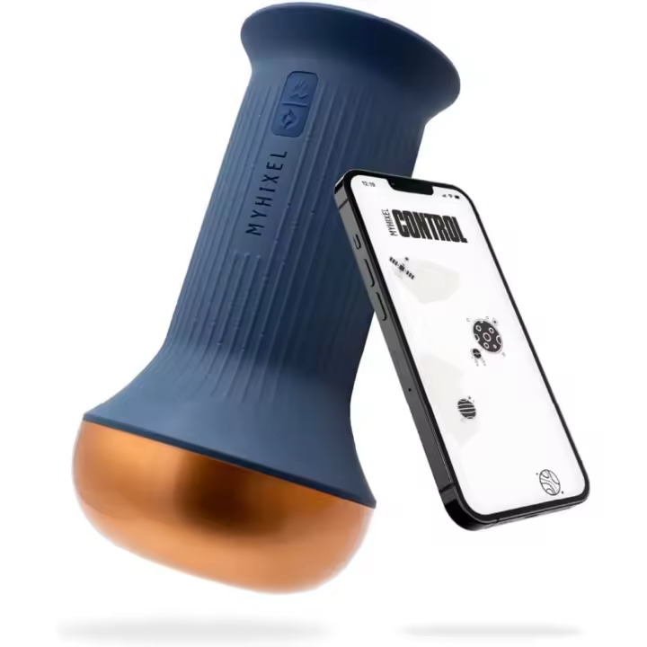 MYHIXEL CONTROL II, Solución Tecnológica NATURAL, Control de la Eyaculación, Tratamiento Cognitivo Conductual, Con Inteligencia Artificial, Estimulador Bluetooth, Entrenamiento Eyaculación Precoz - 1