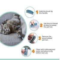 Cepillo Multifuncional Para Eliminar Pelo De Mascotas Y Polvo De Silla De Plástico Portátil Para El Hogar Y Cuidado De Mascotas - details 3