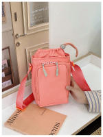 Bolso De Hombro Minimalista De Nylon Para Mujer Bolsa Cruzada Con Cremallera Y Cordón Estilo Fashion Cute Bolsas Para Teléfono - details 2