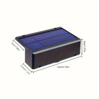Luces LED solares de 2 piezas para exteriores, lámpara de pared superbrillante, impermeable, alimentada por energía Solar, para jardín, balcón, patio, escaleras, farola - details 8
