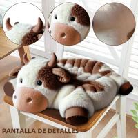 Cojín De Silla De Peluche De Forma De Vaca Para Mascotas Gatos Y Perros Almohadas De Decoración Para Habitación Suministros Para Mascotas - details 9