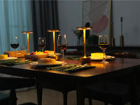 Lámpara De Mesa Recargable LED Con Interruptor Táctil Para Dormitorio Y Restaurante Luz De Escritorio USB-C Moderna Y Dimmable - details 10