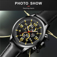 Reloj De Hombre De Acero Inoxidable Con Correa De Cuero Cuarzo Reloj De Pulsera Con Calendario Y Manos Luminosas Reloj Casual Para Hombre - details 8