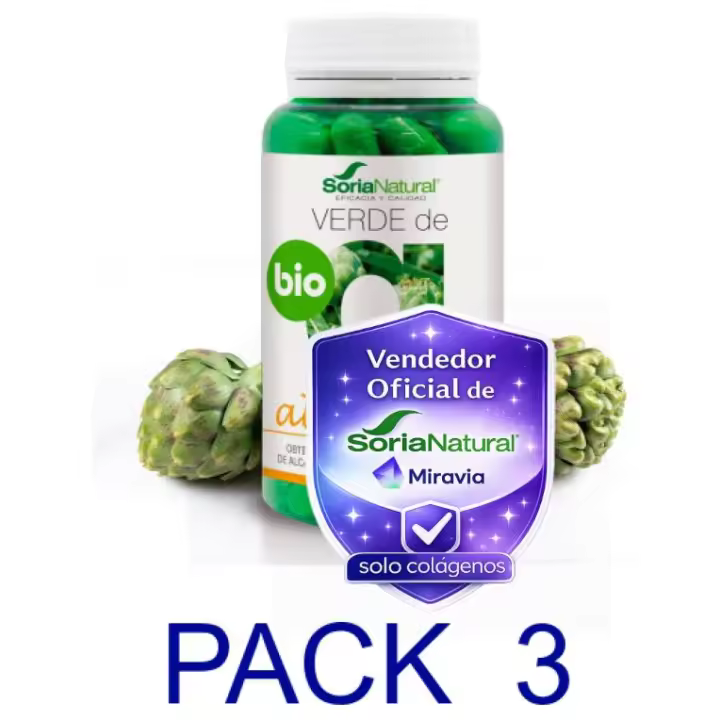 Soria Natural Pack 3 Verde De Alcachofa 80 cap - 1