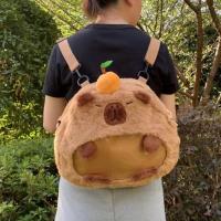 Mochila De Peluche Capybara Kawaii Moda Muñeco Peluche Bolsa Infantil Mochila De Hombro Mini Bolsa Para Regalos Para Novia - details 14