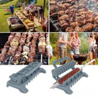 Molde De Plástico Para Kebab Hacer Kabob Manual Herramienta De BBQ Para Carne En Brochetas Press De Plástico Para Comida Al Carbón - details 7