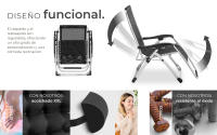 Tectake - Tumbona CLOUD plegable y ajustable sin niveles, Súper cómoda con tejido de textileno transpirable, Un cabezal y un cojín reclinable muy gruesos y extraíbles, Respaldo y reposapiés ajustables sin escalonamientos - details 1