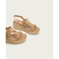 PORRONET 3036-151 Sandalias plataforma mujer 32123 24V SANDALIA CUÑA PLATAFORMA ROSE CUERO - details 2